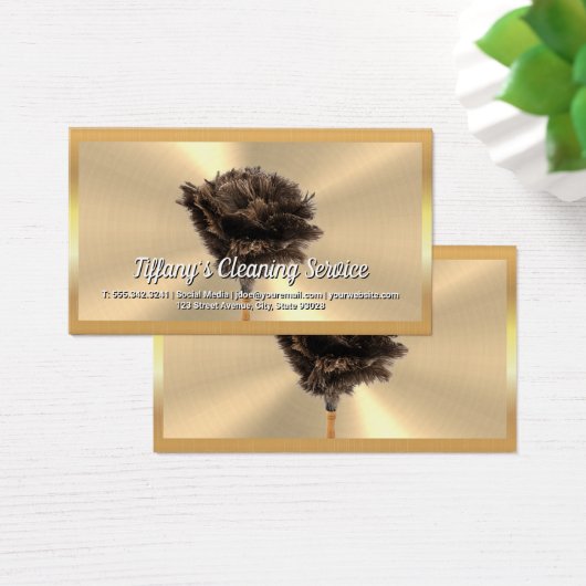 Gold Metallic | Feather Duster (Schreibtisch)