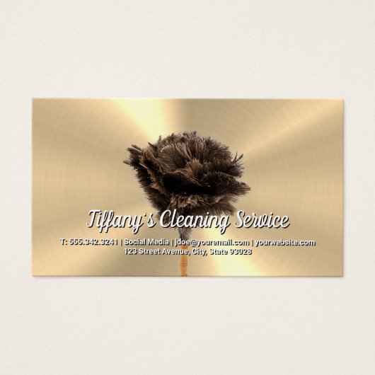 Gold Metallic | Feather Duster | Hausreinigung (Vorderseite)