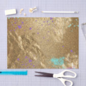 Gold Metallic Foil Glitzer Kunstmuseum Modernes Gl Seidenpapier (Handwerk)