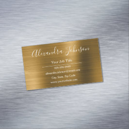 Gold Metallic Foil Modernste und elegante Magnetische Visitenkarte