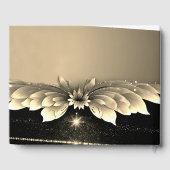 Gold Metallic Gästebuch (Rückseite)