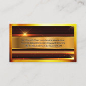 Gold Metallic High Shine | Metall Visitenkarte (Rückseite)