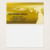 Gold-Metallic-Hintergrund | Auto-Logo und Spray (Vorne & Hinten)
