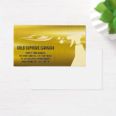 Gold-Metallic-Hintergrund | Auto-Logo und Spray (Schreibtisch)