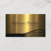 Gold-Metallic-Hintergrund | Whisky Visitenkarte (Vorderseite)