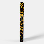 Gold Metallic Leopard Muster auf schwarz Case-Mate iPhone Hülle (Rückseite / Rechts)