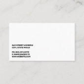 Gold Metallic | Logo für die Reparatur von Auto Visitenkarte (Rückseite)