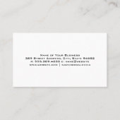 Gold Metallic Logo und Hintergrund Visitenkarte (Rückseite)