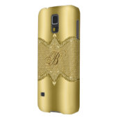 Gold-Metallic-Look mit Diamantmuster 3 Case-Mate Samsung Galaxy Hülle (Rückseite Links)