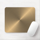 Gold Metallic Look Mouse Pad Mousepad (Mit Mouse)