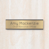 Gold Metallic Look Office Türschild Plakat (Vorderseite )