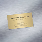 Gold Metallic Lux Magnetische Visitenkarte (Beispiel)