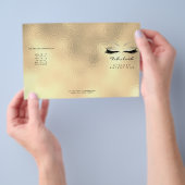 Gold Metallic Makeup Eyes Lashes DL 3 Packungsbeil Flyer (Handgriff)