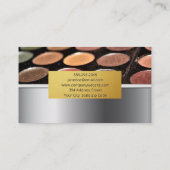 Gold Metallic | Makeup Palette Visitenkarte (Rückseite)