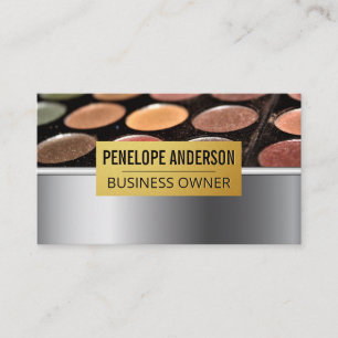 Gold Metallic   Makeup Palette Visitenkarte