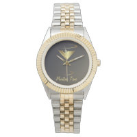 Gold Metallic Martini Time