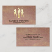 Gold Metallic Model Icons Visitenkarte (Vorne/Hinten)