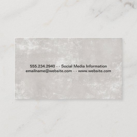 Gold Metallic Moderne schicke Textur Visitenkarte (Rückseite)