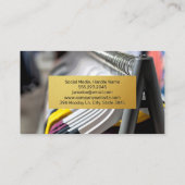 Gold-Metallic-Muster | Kleiderhaken Visitenkarte (Rückseite)