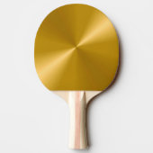 Gold Metallic Ping Pong Paddle Tischtennis Schläger (Rückseite)
