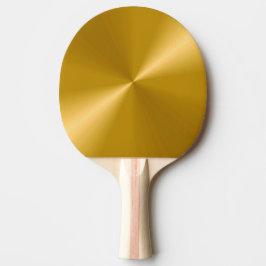 Gold Metallic Ping Pong Paddle Tischtennis Schläger