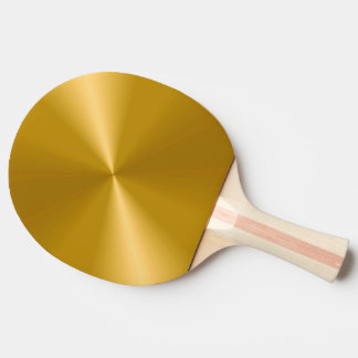 Gold Metallic Ping Pong Paddle Tischtennis Schläger