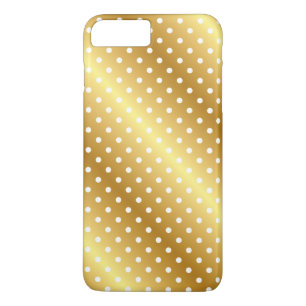 Gold Metallic Polka Dot Elegantes iPhone Case-Mate iPhone Hülle