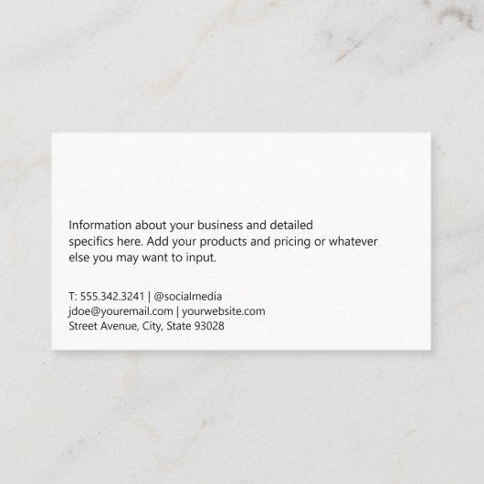 Gold Metallic Real Anwesen Logo | Geschäftsfrau Visitenkarte (Rückseite)