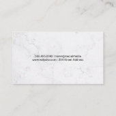 Gold Metallic Real Anwesen Logo | Marmor Visitenkarte (Rückseite)