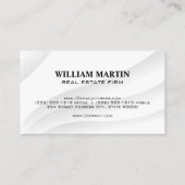 Gold Metallic Real Anwesen Logo Visitenkarte (Rückseite)