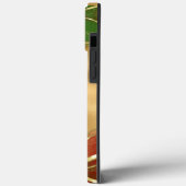 Gold Metallic Red Green Alcohol Ink Holiday Case-Mate iPhone Hülle (Rückseite / Links)