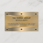Gold Metallic | Rivets Visitenkarte (Vorderseite)