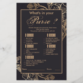 Gold Metallic Rose Arrangement Brautparty Game