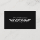 Gold Metallic Shimmer Shine Visitenkarte (Rückseite)