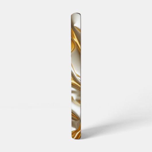 Gold Metallic Silk Texture Samsung Galaxy Hülle (Linke Seite)