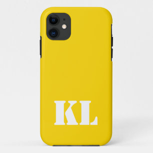 Gold Metallic Solid Color   Minimalistisch Monogra Case-Mate iPhone Hülle