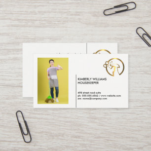 Gold Metallic Spray Flasche Maid Benutzerdefin Visitenkarte