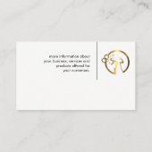 Gold Metallic Spray Flasche Visitenkarte (Rückseite)