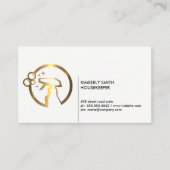 Gold Metallic Spray Flasche Visitenkarte (Vorderseite)