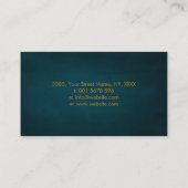 Gold Metallic Sri Yantra / Sri Chakra Business Visitenkarte (Rückseite)