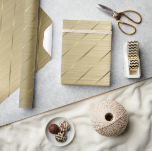 Gold-Metallic-Streifen Geschenkpapier