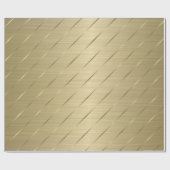 Gold-Metallic-Streifen Geschenkpapier (Flach)