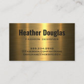 Gold Metallic | Textur Visitenkarte (Vorderseite)