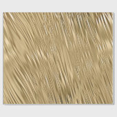 Gold Metallic Textured Look Geschenkpapier (Flach)