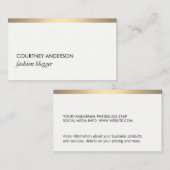 Gold Metallic Trim Visitenkarte (Vorne/Hinten)