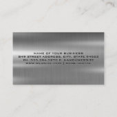 Gold Metallic Truck Logo | industriell Visitenkarte (Rückseite)