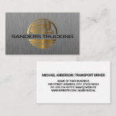 Gold Metallic Truck Logo | Stahlbürste Visitenkarte (Vorne/Hinten)