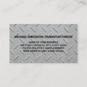 Gold Metallic Truck Logo | Steel Visitenkarte (Rückseite)