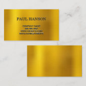 Gold Metallic Visitenkarte (Vorne/Hinten)