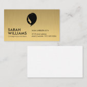 Gold Metallic | Womens Beauty Visitenkarte (Vorne/Hinten)